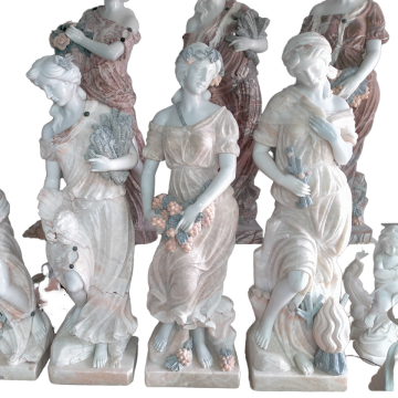 Customize Life-Size Marble Stone Sculptures for Outdoor