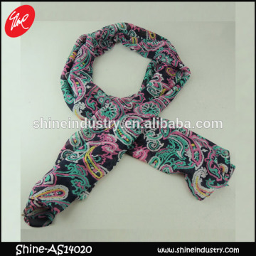Latest style ladies colorful spring pattern scarf