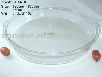 glass baking tray/pan