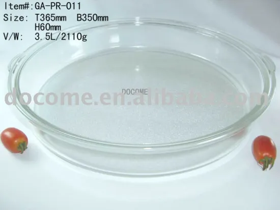 glass baking tray/pan