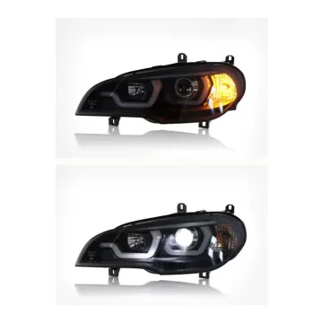 LED Headlamps with Black Housing for BMW X5 F15 (2007-2013)