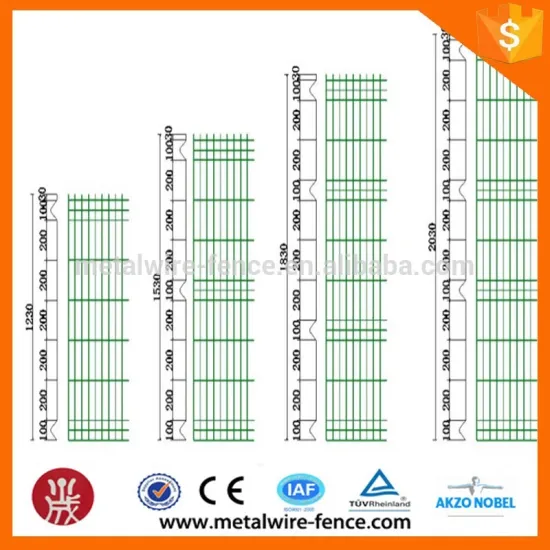 3d welded wire mesh fence panels in 6 gauge