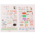 6 Sheet Stickers Cute Korea Pvc Word Expression Diary For Scrapbooking Diy Diary Calendar Notebook Label Stationery Set