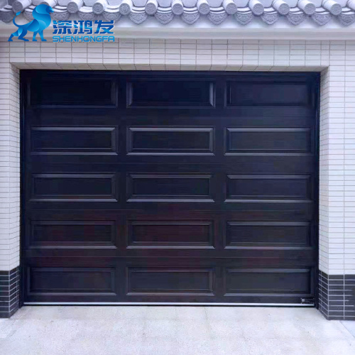 Aluminum overhead sectional garage door