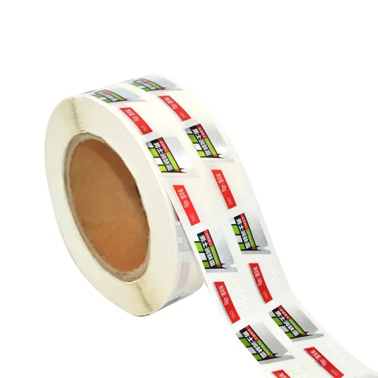 High Quality Custom Printed Adhesive Rolled Bottle Labels