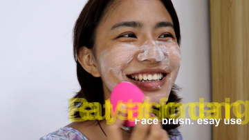 silicone face brush electric facial cleansing