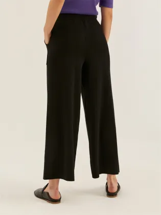 Length Wide Leg Knit Pants