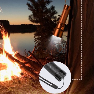 Super Bright 2200 Lumen Ed20 Rechargeable Lampe de poche pour une utilisation d'urgence en plein air