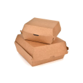 Zakázková krabička na hamburgery z vlnitého papíru Kraft