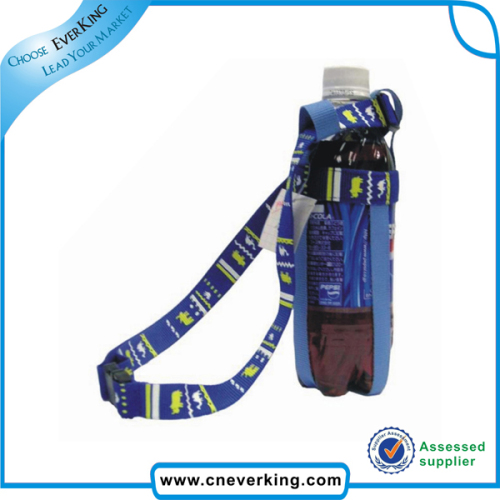 Custom Color Polyester Neck Strap with Bottle Holder