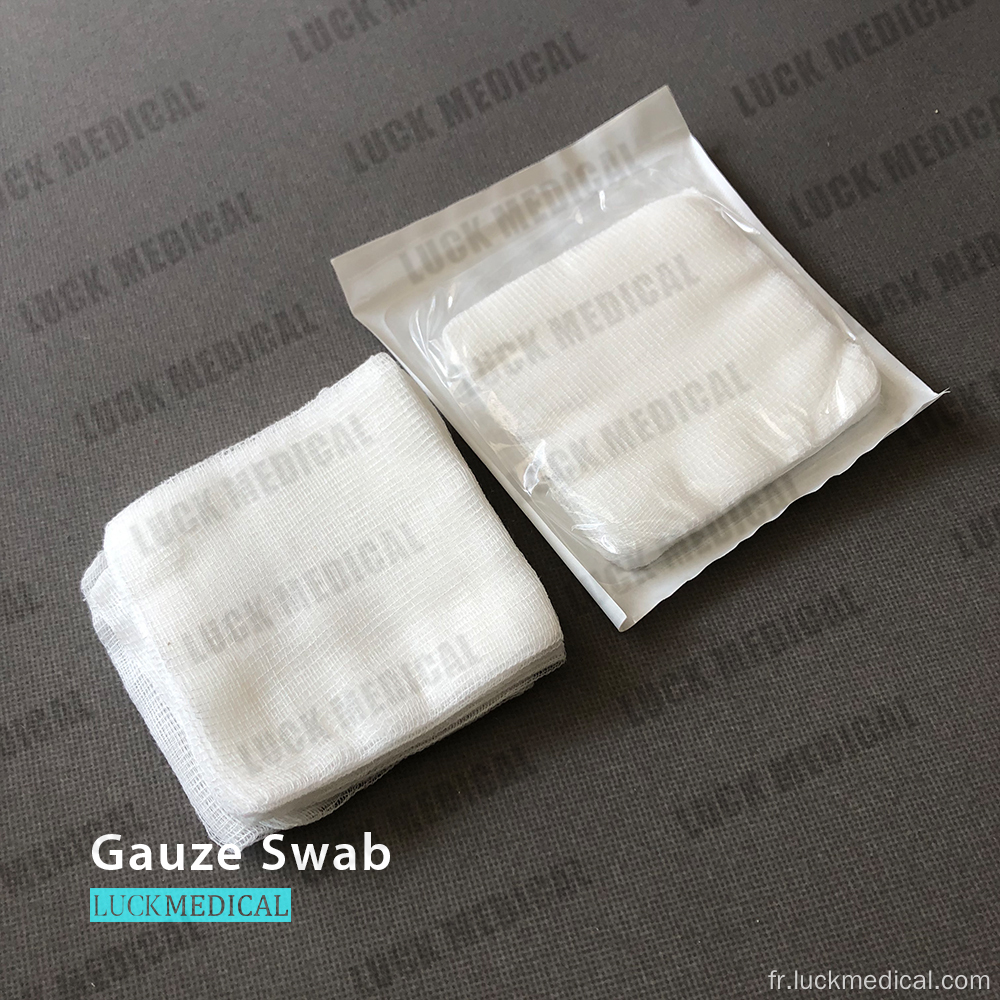 Bandage de tampon de gaze stérile