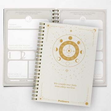 Gepersonaliseerde spiraalvormige dames dankbaarheid Journal Notebook