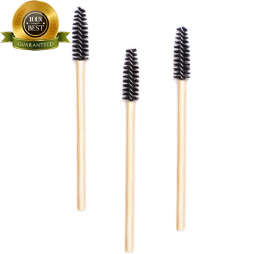 Cepillo reutilizable de Mini Bamboo Peyelash Mascara Wands Cepillo