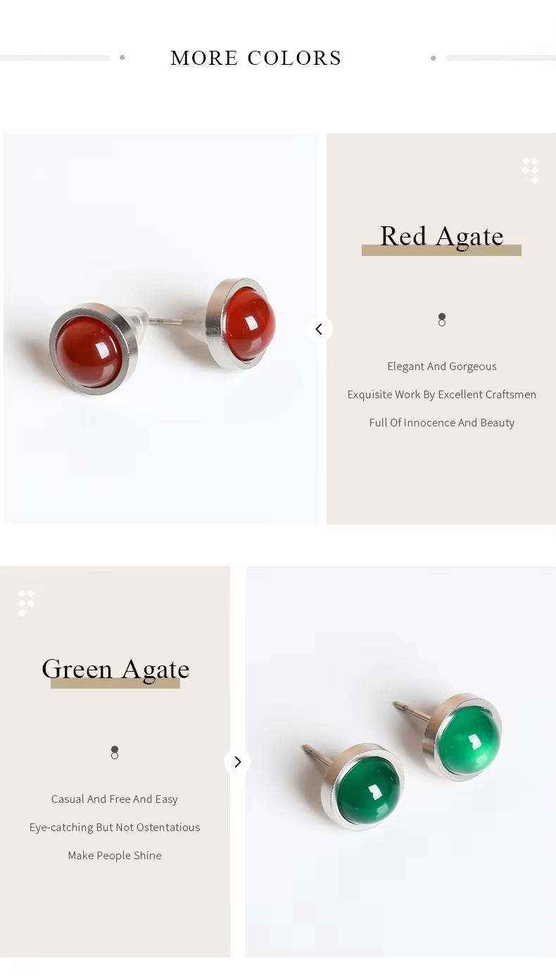 Natural tiger eye agate earrings