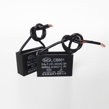 CBB61 Fan Capacitor 0.8uf 220VAC-680VAC
