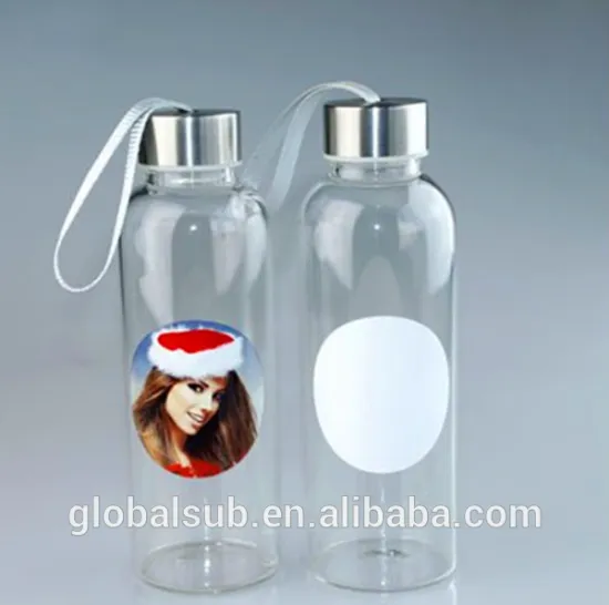 Personalized Sublimation Glass Water Bottles with hanging