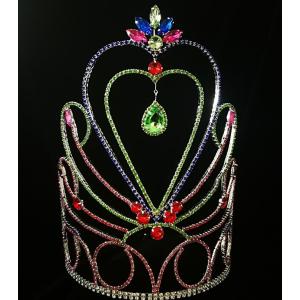 10 Inch Drop Water Pageant Crown Queen Tiara