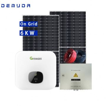Customized Photovoltaic Panels 5000W On-Grid Solar Power System for Home and Farm