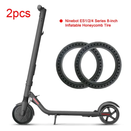 Honeycomb Tire 8-Inch Non-Pneumatic Durable Explosion-Proof for Xiaomi Ninebot ES1 ES2 ES4 Electric Scooter Ninebot Wheel Tire