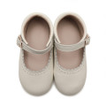 Flower Rubber Sole Children Dress Shoes