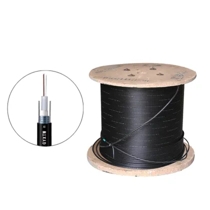 2 to 24 Core Outdoor Armoured GYXTW Fiber Optic Cable with YOFC Fiber