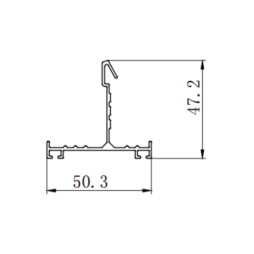 Küchenrollen Shuttertür Aluminiumprofil Extrusionsformen