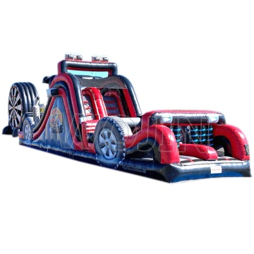 40 pieds Big Race Car Course Boungeur de parcours d'obstacles pour sports de plein air