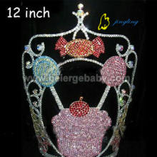 12inch large candy cupcake pageant crown