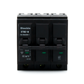 ETM2 Miniature Circuit Breaker 3P 6KA 10KA 10KA 6A-63A Overload Short Circuit KEMA Certified