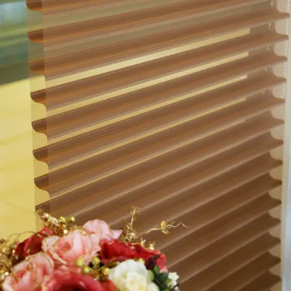 Double layer fashionable and popular shangri-la blinds sunscreen rolle blinds for sahngri-la blinds