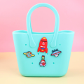 DIY Charms Silicone Tote Beach תיק קניות