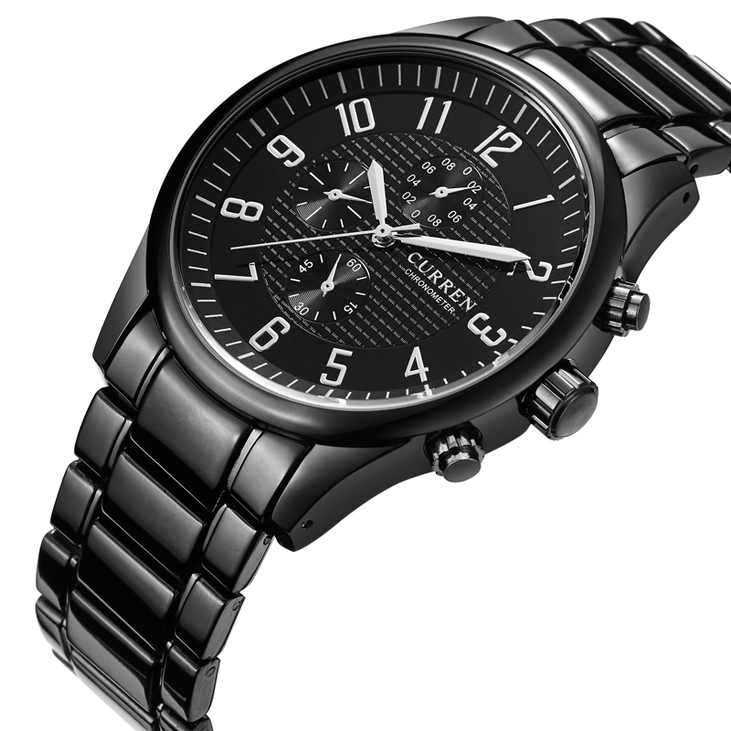 custom your logo quartz business watch waterproof watch