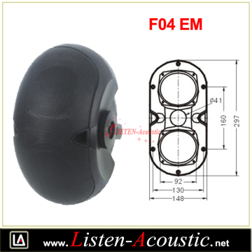 4" Portable Empty Wall Audio Plastic Speaker F04-EM