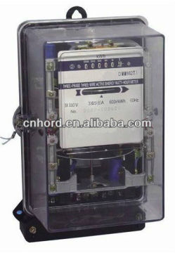 Three Phase Mechanical Energy Meter (Transparent Cover Metalic Base)