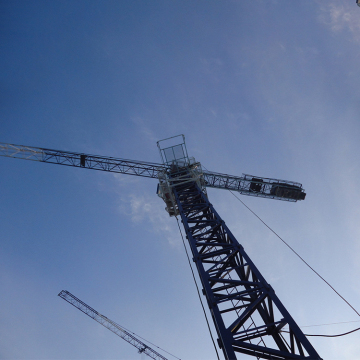 China IHURMO 75 Jib Length 16 Ton Topless Tower Crane for Construction Engineering