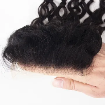 3 Parts Lace Closure Brazilian Virgin Body Wave Hair Bundles with Closure,Brazilian Hair Transparent Swiss Lace Closure