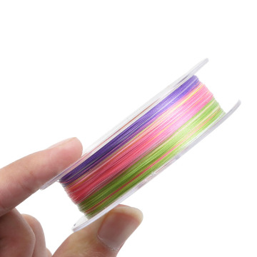 Nouvelleillable 0,3 8,0 # 100m Ligne de pêche tressée en plusieurs couleurs 4X