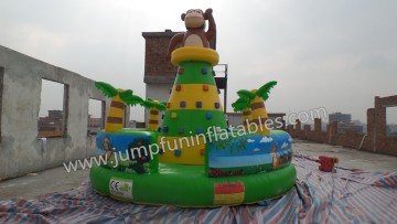 inflatable kids mini climbing wall monkey PVC climb wall
