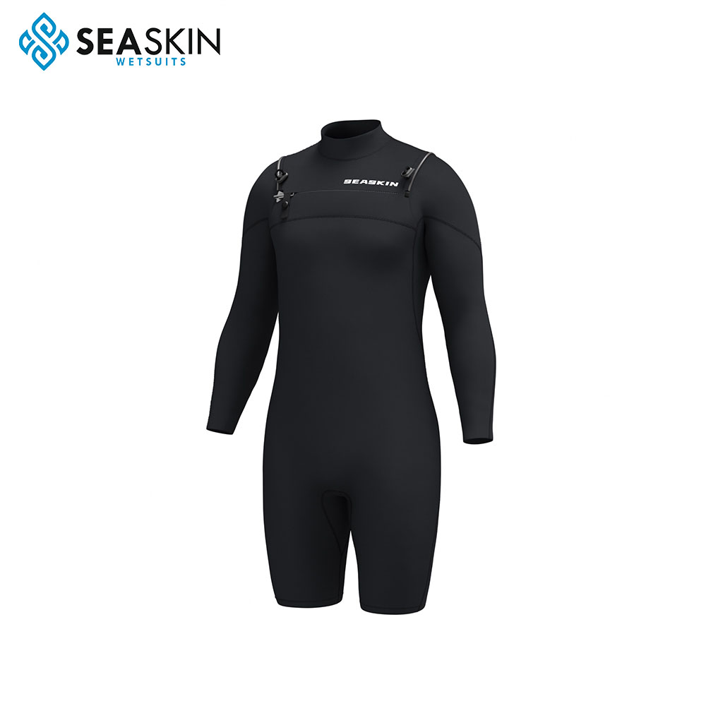 सीस्किन मेन्स 3/2 मिमी लंबी आस्तीन वसंत wetsuit