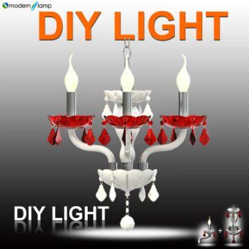 2013 red chandelier lighting/DIY chandelier light