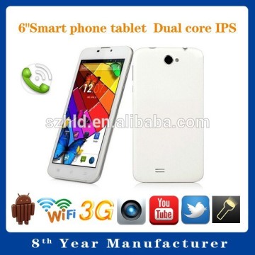 6 inch tablet phone with sim cards slot gsm Quad core 2600mah tablet phone