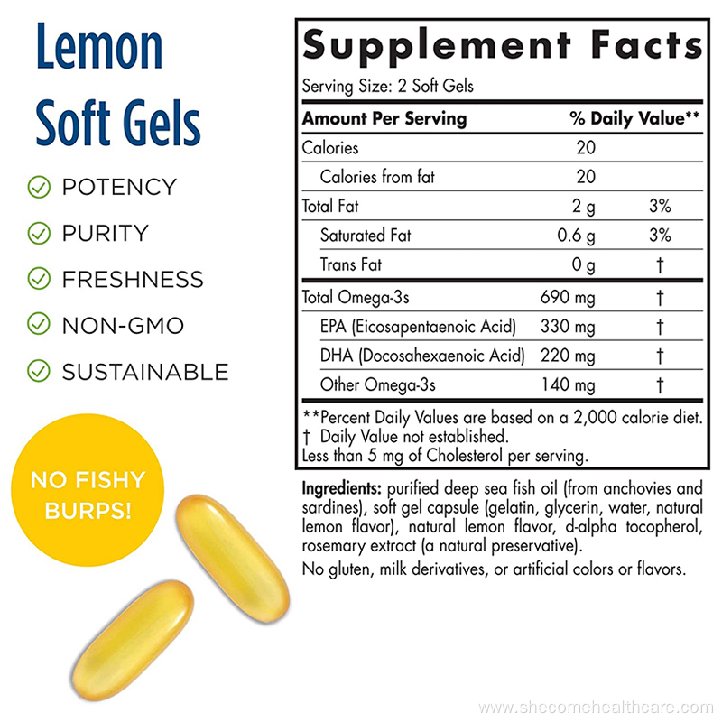 omega 3 softgels High Potency Fish Oil Supplement