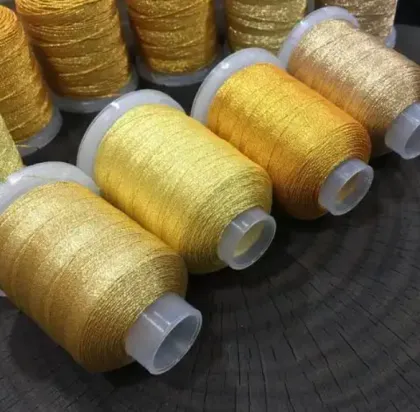 Cross stitch metallic thread