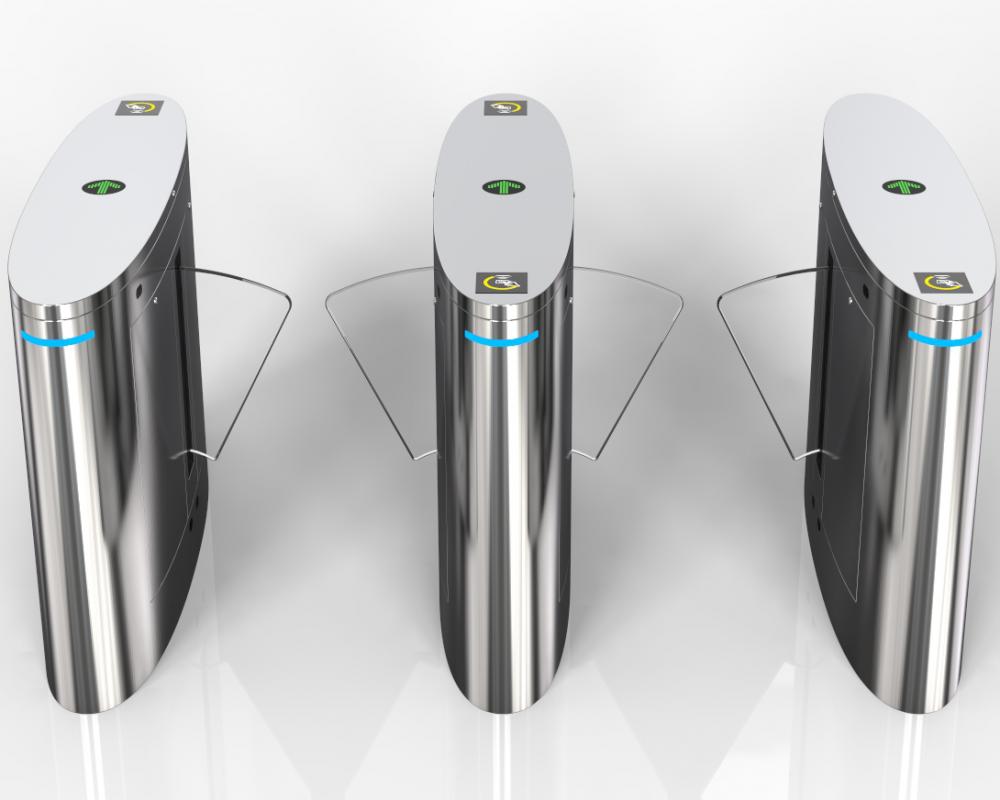 Flap Barrier Turnstile With Access Control