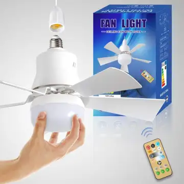 Modern E27 Ceiling Light: High-Quality LED Fan Light with Three Color Dimming for Elegant Decoration