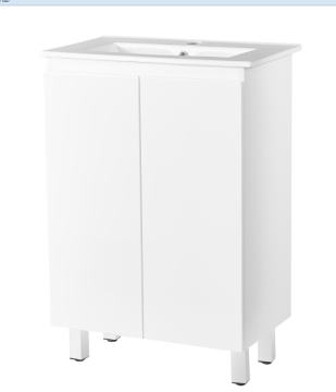 White pvc bathroom cabinet unique design