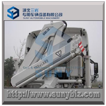 Knuckle Articulated boom truck crane 6 t hydraulic folding arm crane