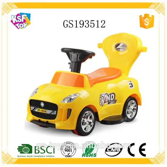 Free Wheel Ride On Car Parents Control Baby Carrier With Light And Musical Steering Wheel