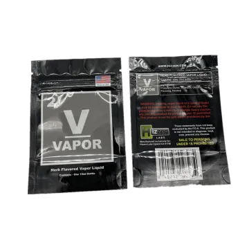 Aluminumng  Foil Laminated Plastic Weed Packagi Smell Proof Bags Small Zipper Package Bag Plastic Pouch