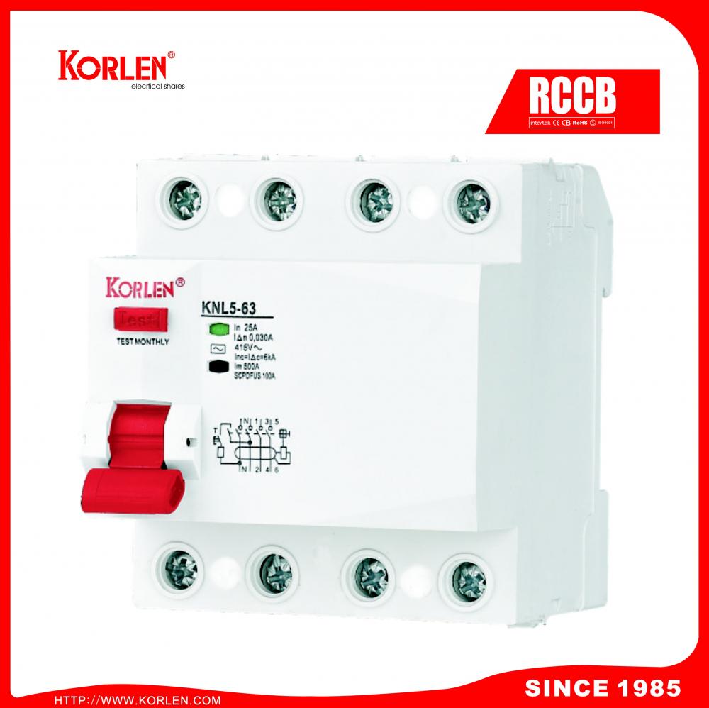 NEW Residual current circuit breaker 6KA FAULT INDICATION